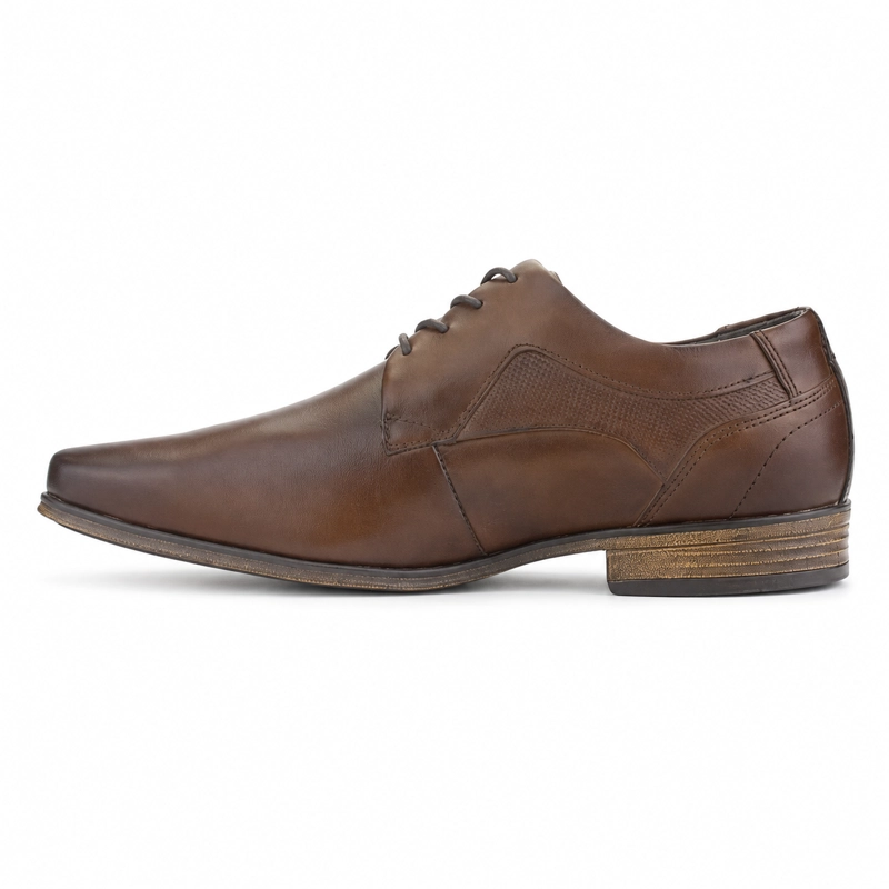 ZAPATO FERRACINI HOMBRE 6067 DERBY CAFE  OSCURO CASUAL - 2