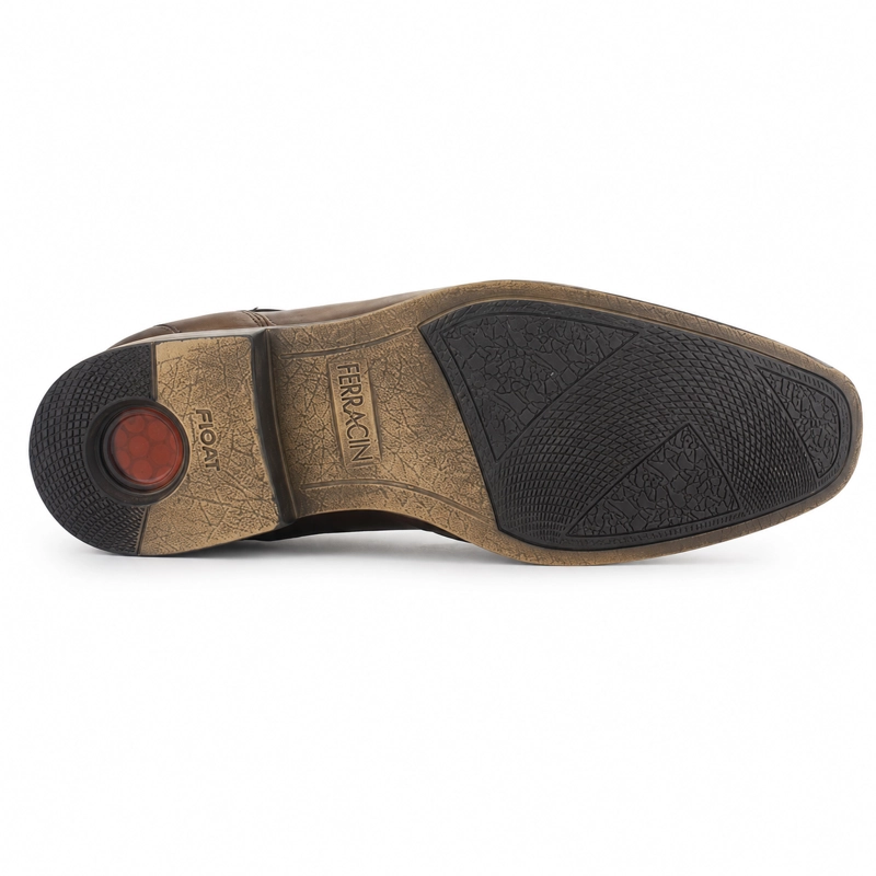 ZAPATO FERRACINI HOMBRE 6067 DERBY CAFE  OSCURO CASUAL - 6