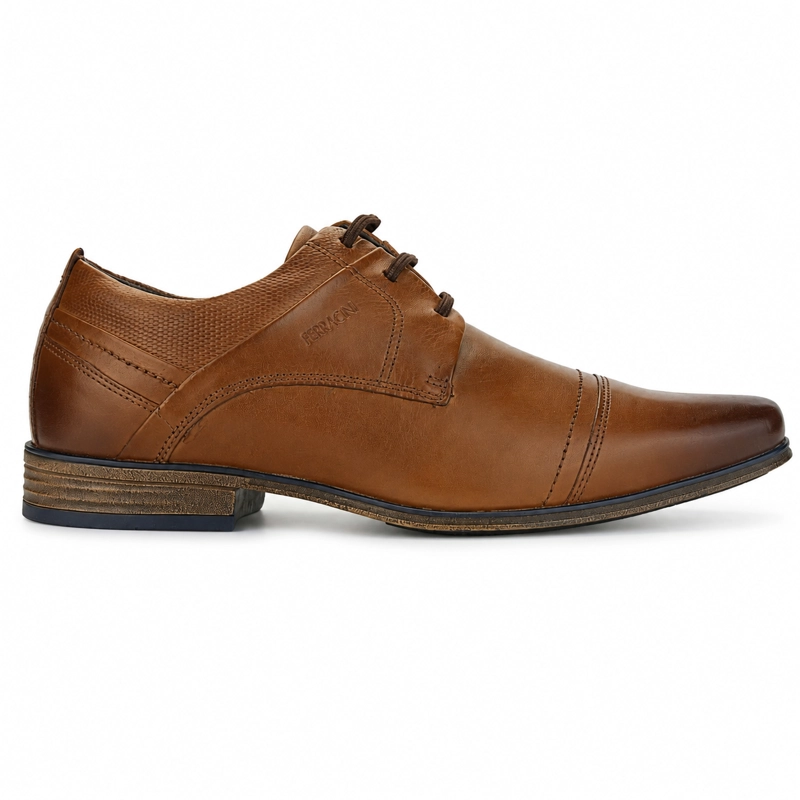 ZAPATO FERRACINI HOMBRE 6065 DERBY CAFE  CASUAL - 1