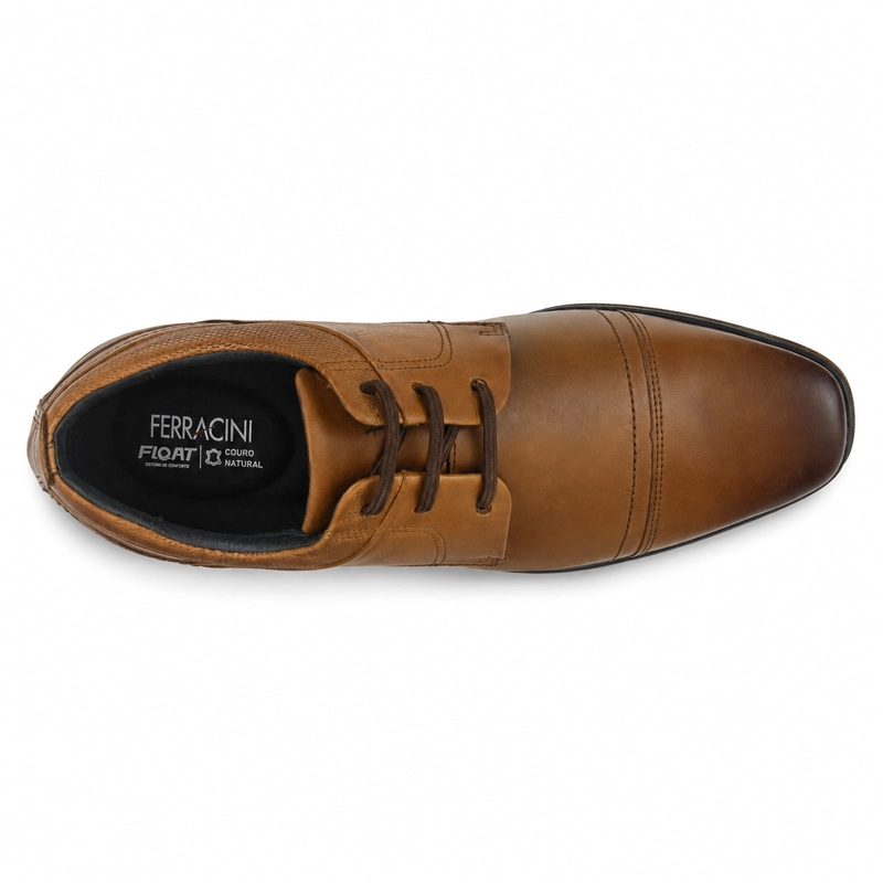 ZAPATO FERRACINI HOMBRE 6065 DERBY CAFE  CASUAL - 5