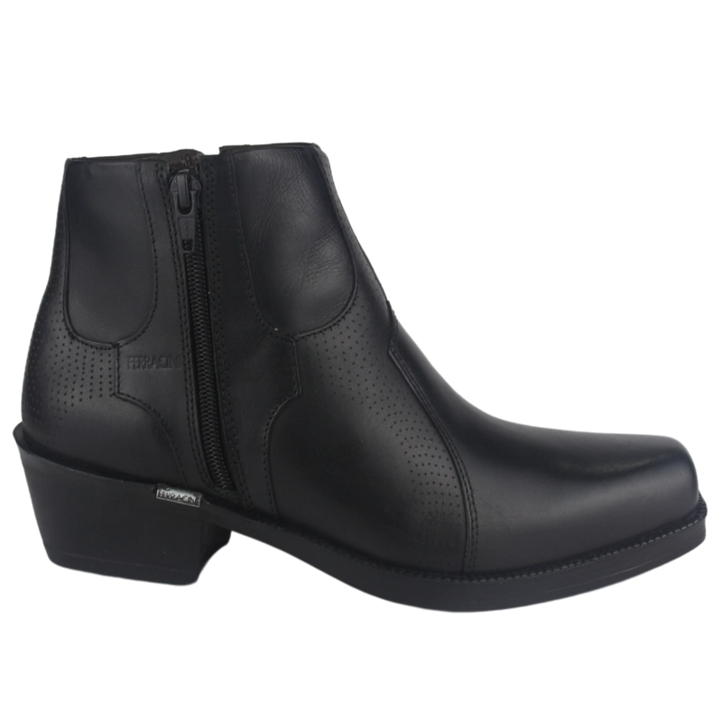 BOTIN FERRACINI HOMBRE 9015 NEW COUNTRY NEGRO CASUAL - 1
