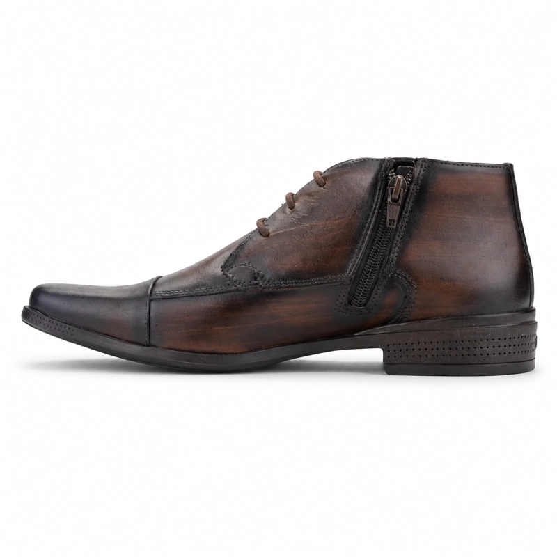BOTIN FERRACINI HOMBRE 4363 FRANKFURT TOSTADO CASUAL - 2