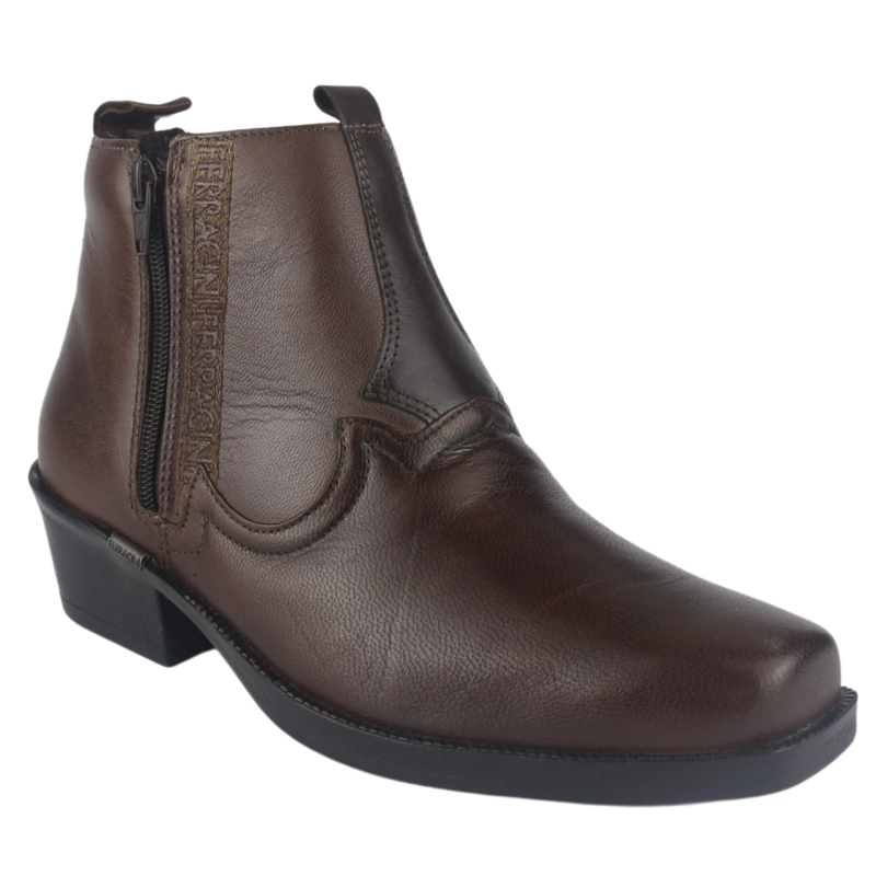BOTAS HOMBRE FERRACINI CUERO CAFÉ NEW COUNTRY 8907 T CASUAL - 3
