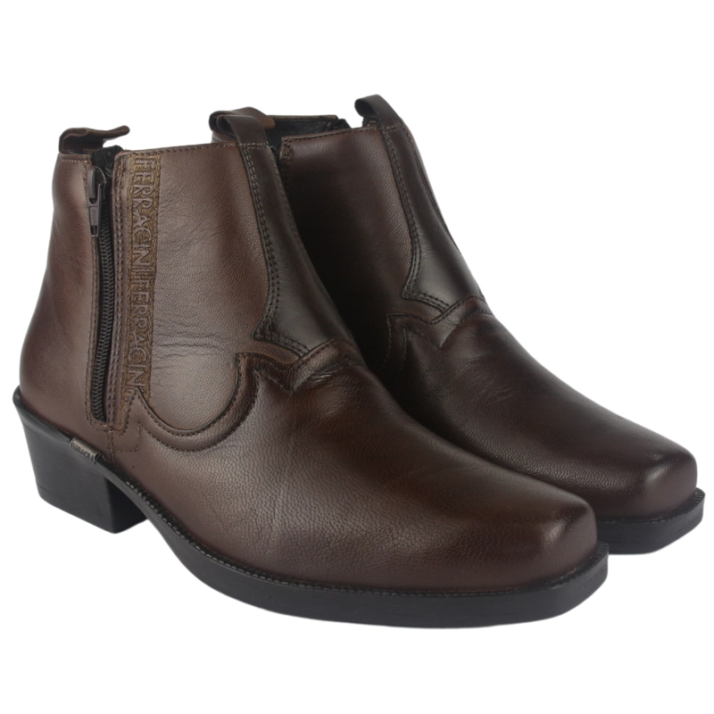 BOTAS HOMBRE FERRACINI CUERO CAFÉ NEW COUNTRY 8907 T CASUAL - 5