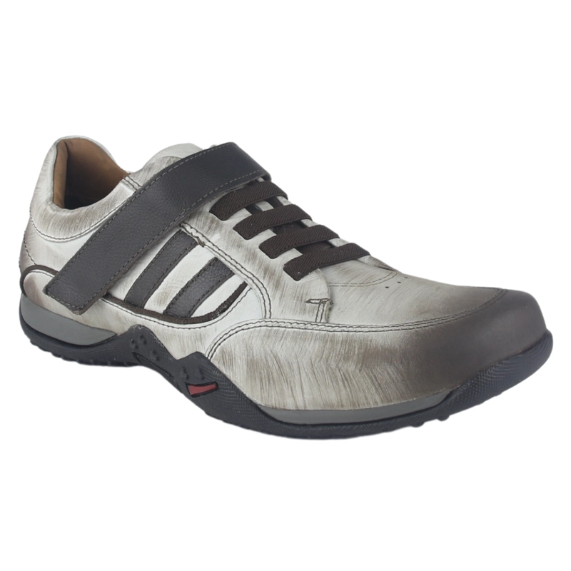 ZAPATILLAS HOMBRE FERRACINI URBANAS GRIS ECO DRY 8360-55 CUERO - 3