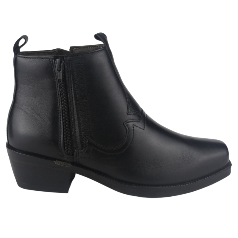 BOTAS HOMBRE FERRACINI CUERO NEGRO NEW COUNTRY 8907 CASUAL - 1