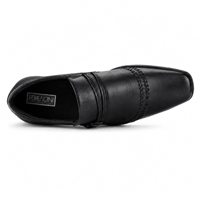 ZAPATO FERRACINI HOMBRE 4349 FRANKFURT NEGRO MATTE CASUAL - 4