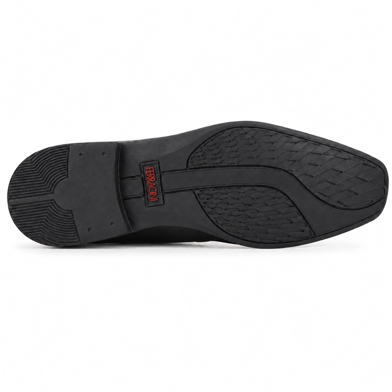 ZAPATO FERRACINI HOMBRE 4349 FRANKFURT NEGRO MATTE CASUAL - 5