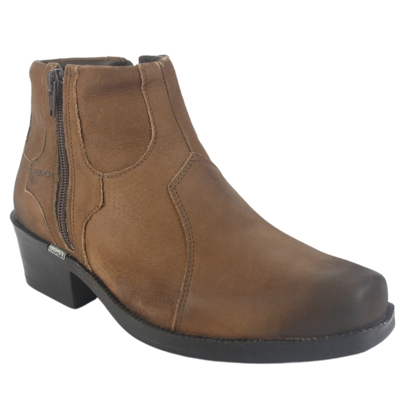 BOTAS HOMBRE FERRACINI CUERO CAFÉ NEW COUNTRY 9015 CAMPERO - 3
