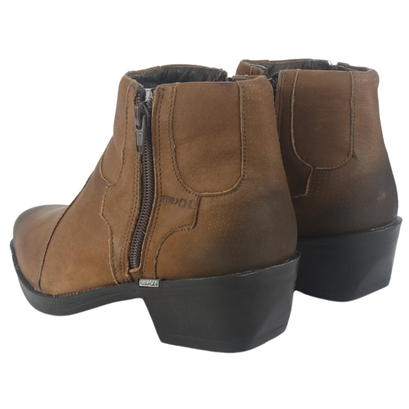 BOTAS HOMBRE FERRACINI CUERO CAFÉ NEW COUNTRY 9015 CAMPERO - 6