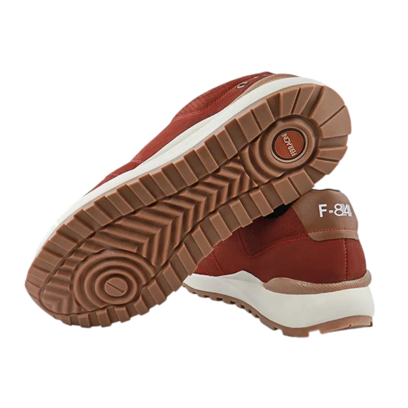 ZAPATILLAS HOMBRE FERRACINI URBANAS ROJO DARK 9351 CUERO - 3