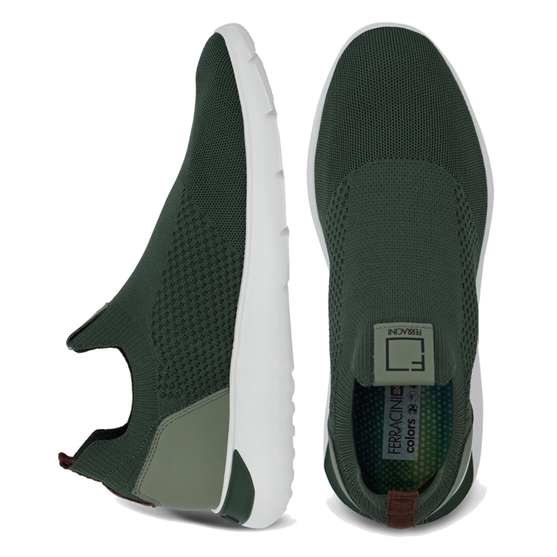 ZAPATILLA FERRACINI HOMBRE 9249 ELEKTRA COLORS VERDE CASUAL - 2