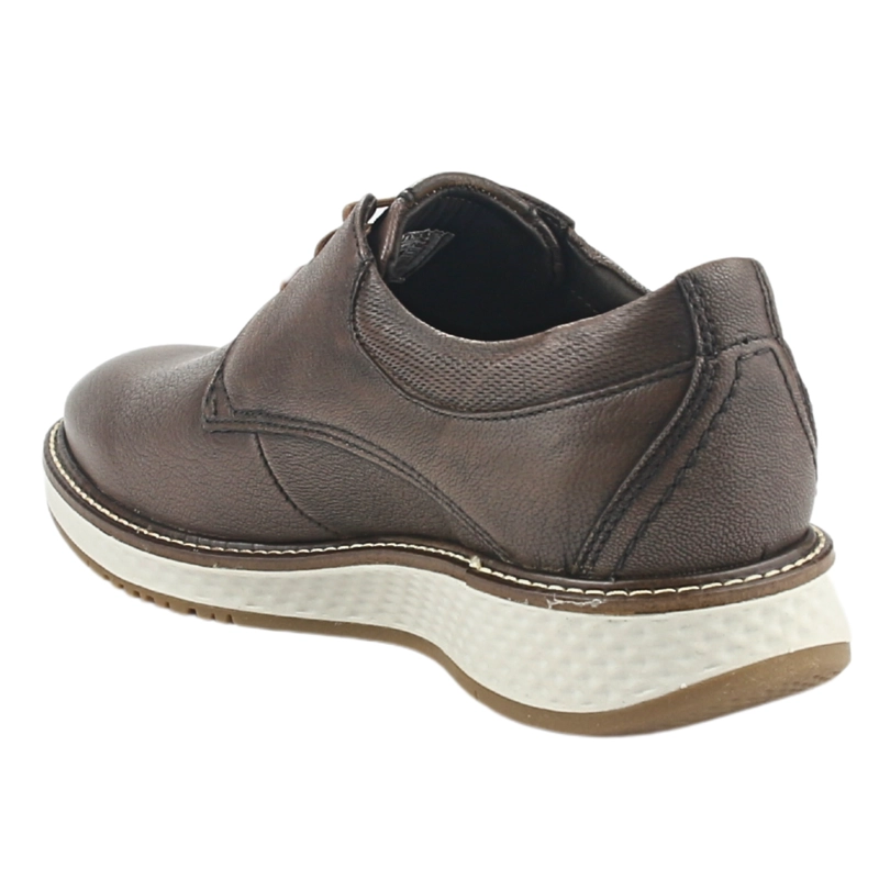 ZAPATO FERRACINI HOMBRE 3301 PLAY CAFE  OSCURO CASUAL - 4