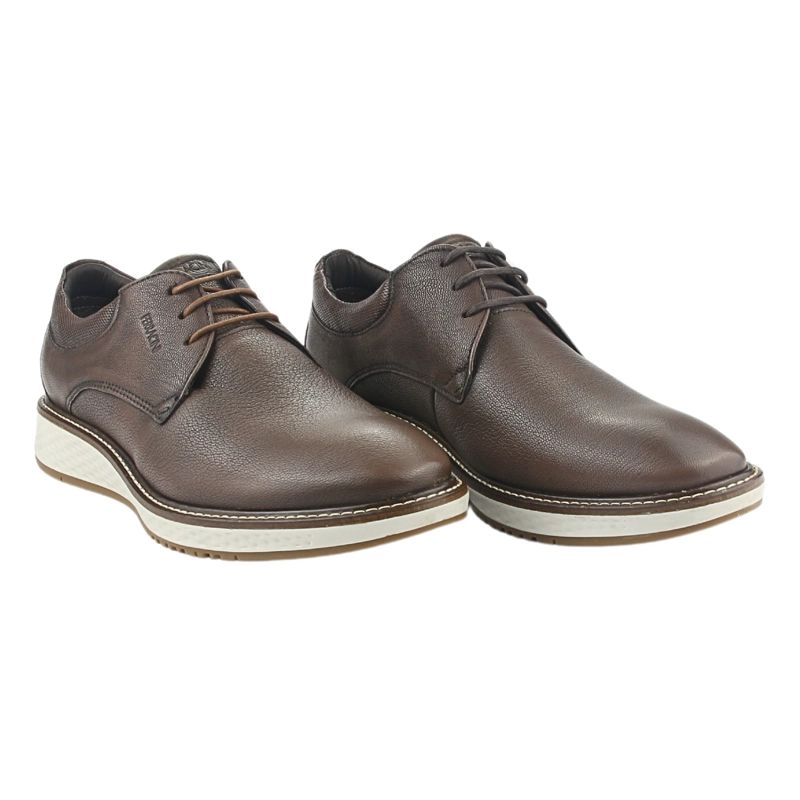 ZAPATO FERRACINI HOMBRE 3301 PLAY CAFE  OSCURO CASUAL - 5