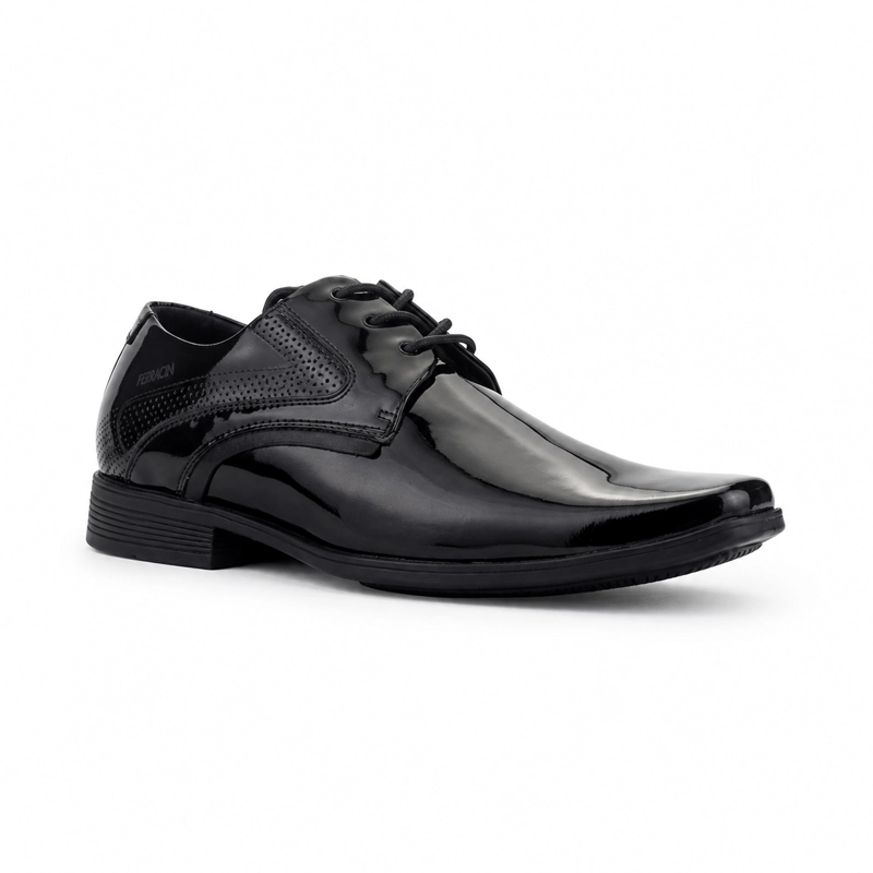 ZAPATO FERRACINI HOMBRE 6503 PIXEL NEGRO CASUAL - 3