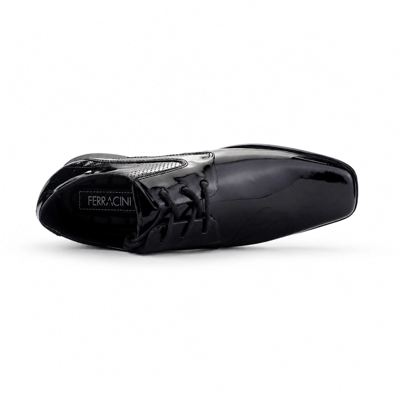 ZAPATO FERRACINI HOMBRE 6503 PIXEL NEGRO CASUAL - 5