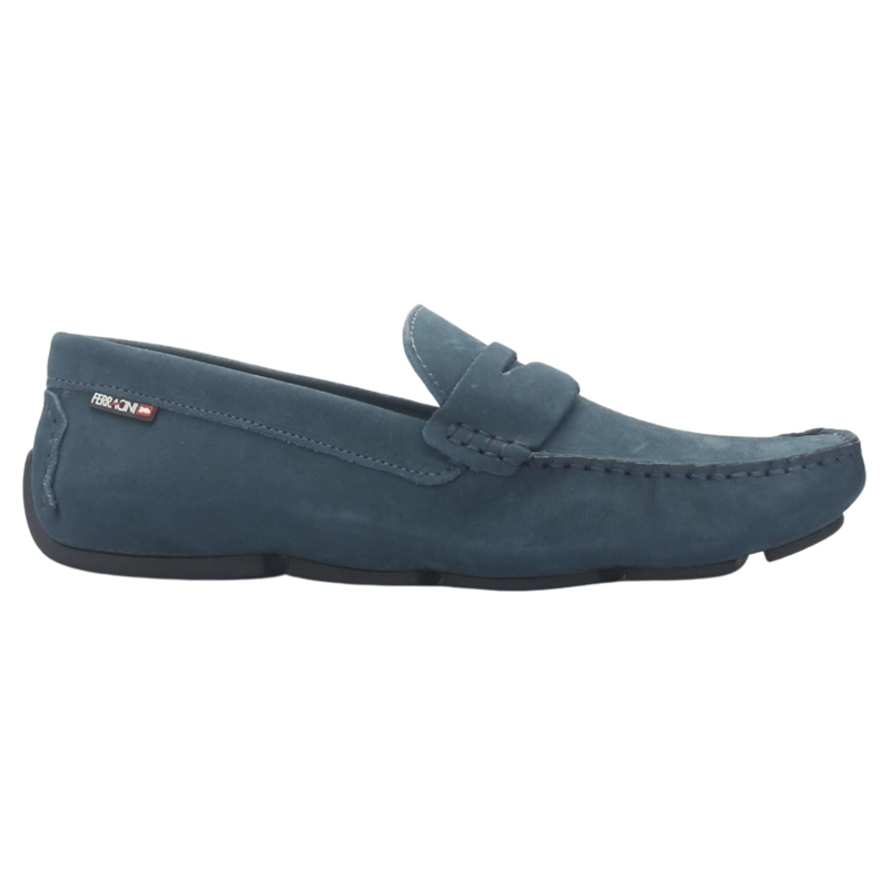 MOCASIN FERRACINI HOMBRE 2770 MALI AZUL MARINO CASUAL - 1