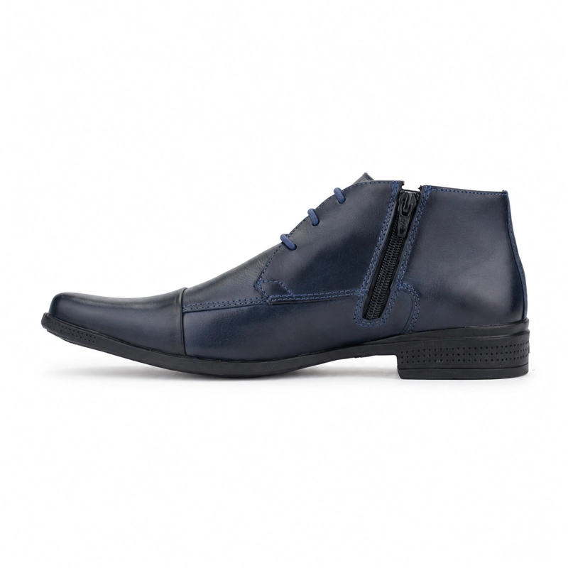 BOTIN FERRACINI HOMBRE FRANKFURT 4363 AZUL FORMAL - 2