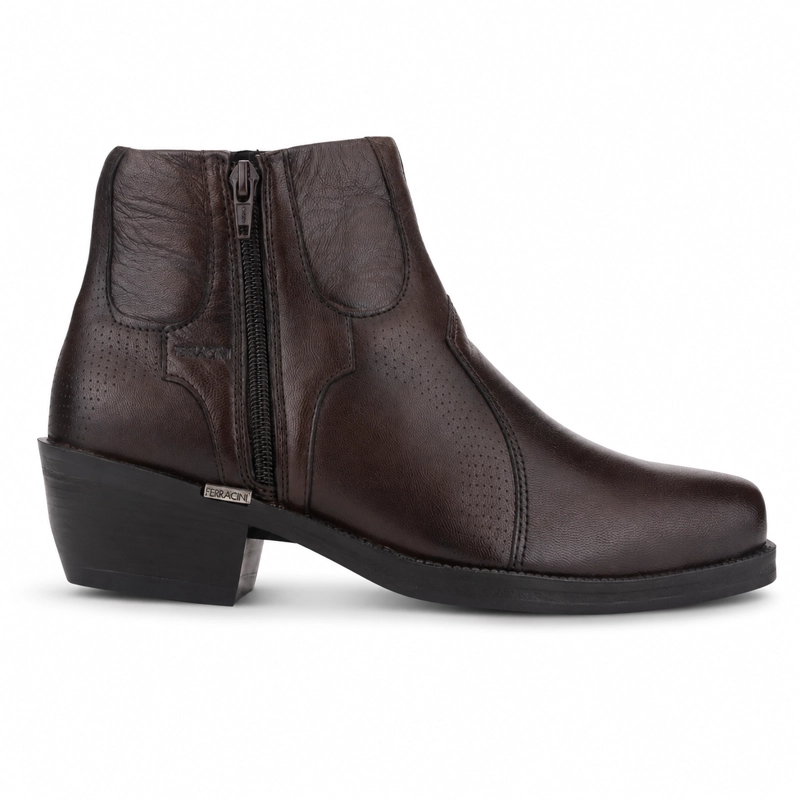 BOTAS HOMBRE FERRACINI CUERO CAFÉ NEW COUNTRY 9015 T CAMPERO - 1