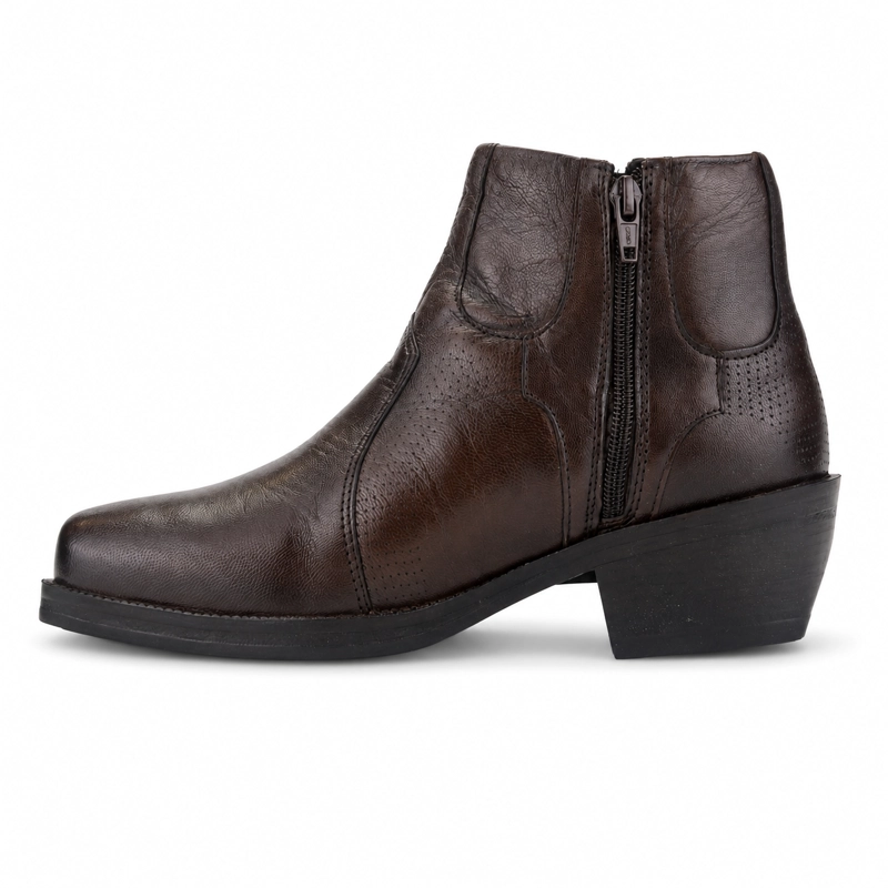 BOTAS HOMBRE FERRACINI CUERO CAFÉ NEW COUNTRY 9015 T CAMPERO - 2
