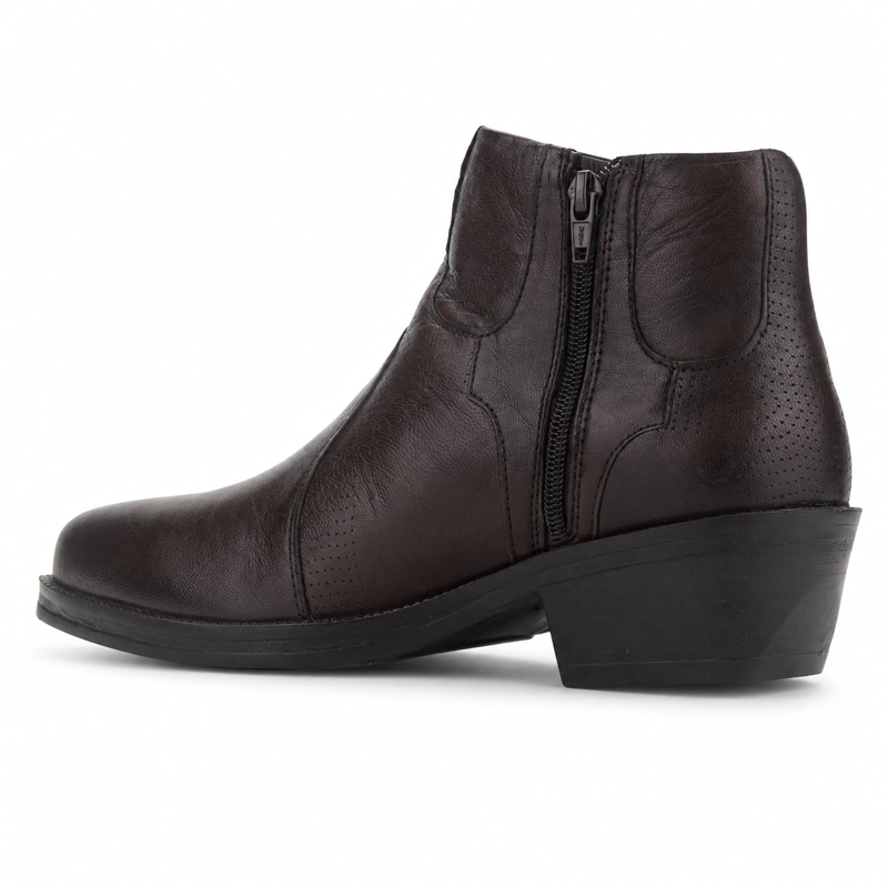 BOTAS HOMBRE FERRACINI CUERO CAFÉ NEW COUNTRY 9015 T CAMPERO - 4