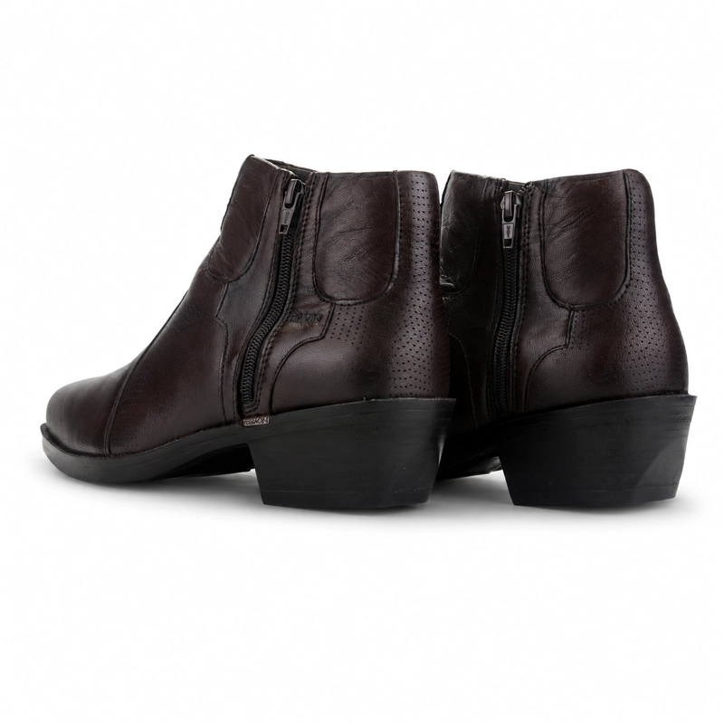 BOTAS HOMBRE FERRACINI CUERO CAFÉ NEW COUNTRY 9015 T CAMPERO - 6