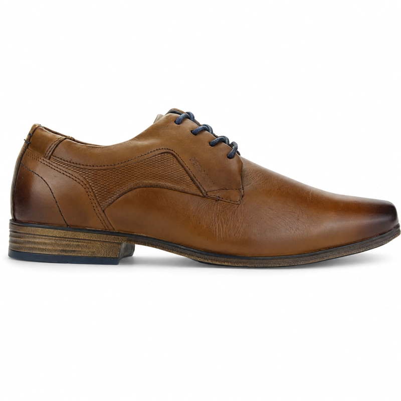 ZAPATO FERRACINI HOMBRE 6067 DERBY CAFE  CLARO CASUAL - 1