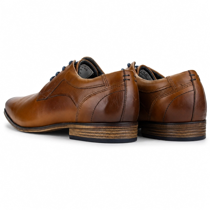 ZAPATO FERRACINI HOMBRE 6067 DERBY CAFE  CLARO CASUAL - 8