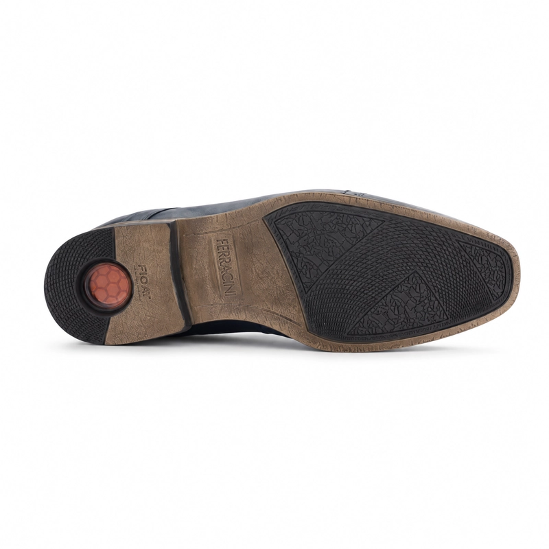 ZAPATO FERRACINI HOMBRE 6065 DERBY AZUL MARINO CASUAL - 6