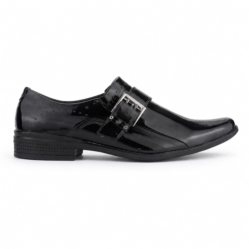ZAPATO FERRACINI HOMBRE 4373 FRANKFURT NEGRO CHAROL CASUAL - 1