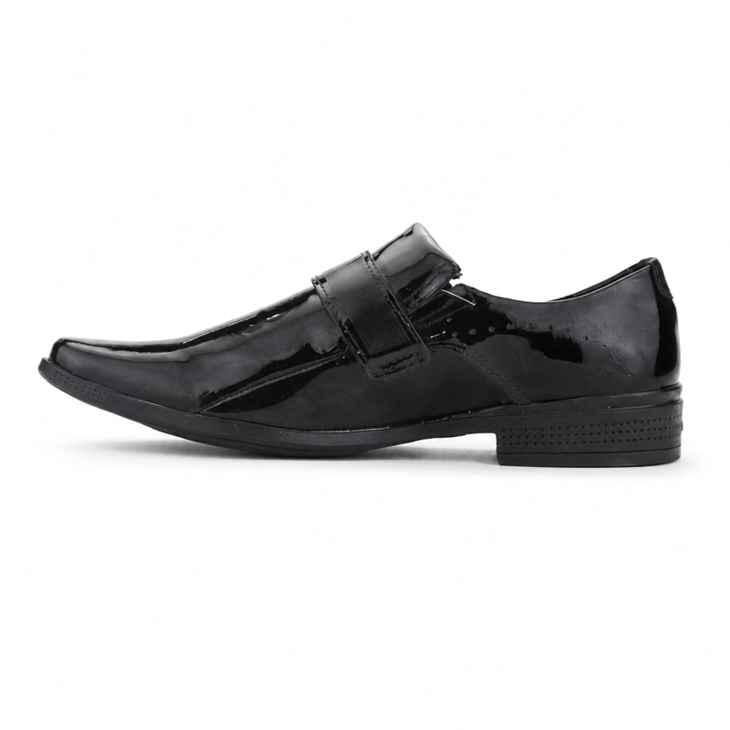 ZAPATO FERRACINI HOMBRE 4373 FRANKFURT NEGRO CHAROL CASUAL - 2