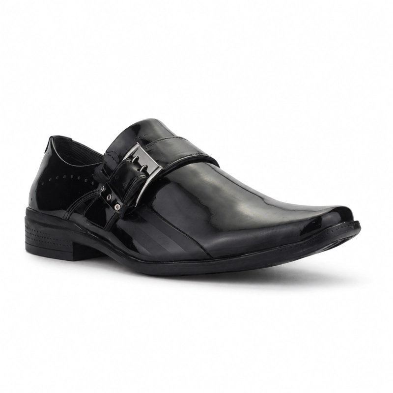 ZAPATO FERRACINI HOMBRE 4373 FRANKFURT NEGRO CHAROL CASUAL - 3