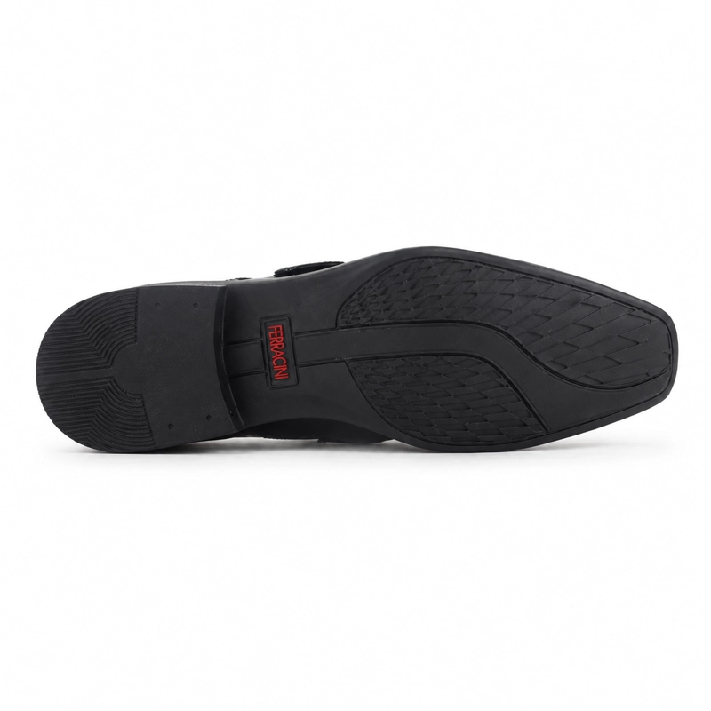 ZAPATO FERRACINI HOMBRE 4373 FRANKFURT NEGRO CHAROL CASUAL - 6