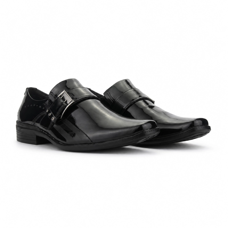 ZAPATO FERRACINI HOMBRE 4373 FRANKFURT NEGRO CHAROL CASUAL - 7
