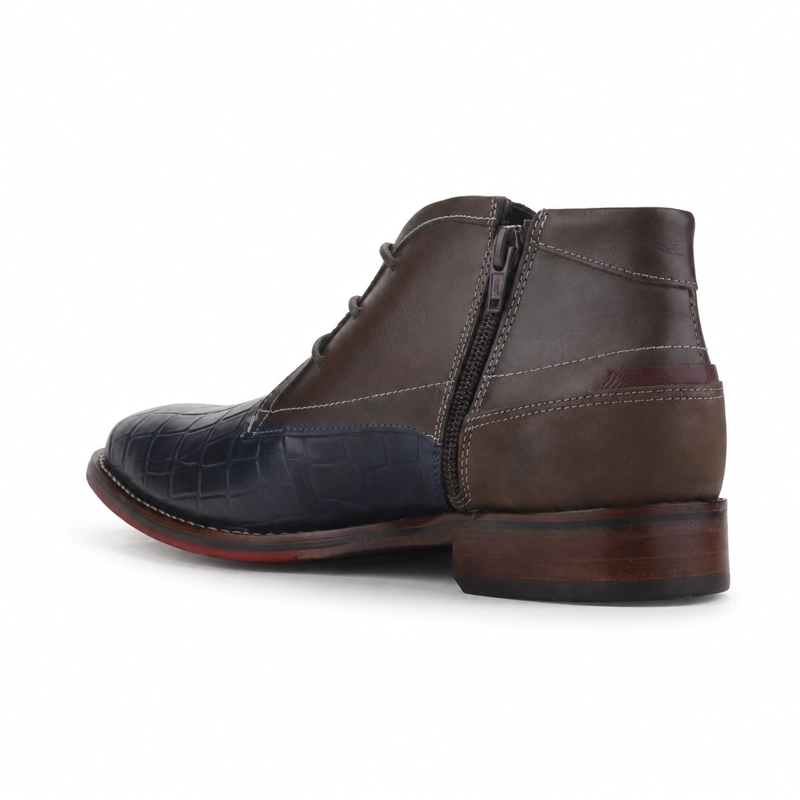BOTIN FERRACINI HOMBRE 5678 CARAVAGGIO AZUL CASUAL - 4