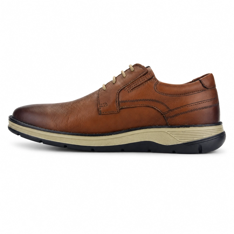 ZAPATO FERRACINI HOMBRE 5540 FLUENCE CAFE  CASUAL - 2