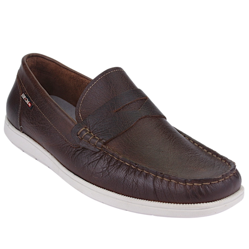 MOCASINES HOMBRE FERRACINI CUERO EURO 4952 CASUAL CAFE - 3