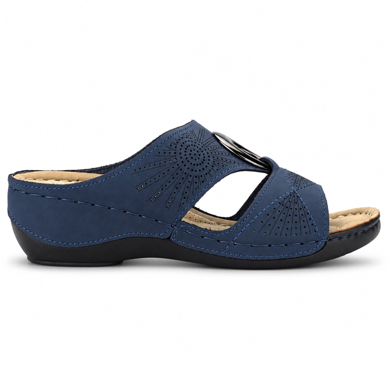 SANDALIAS MUJER CHALADA AZUL KON-5 CASUAL - 1