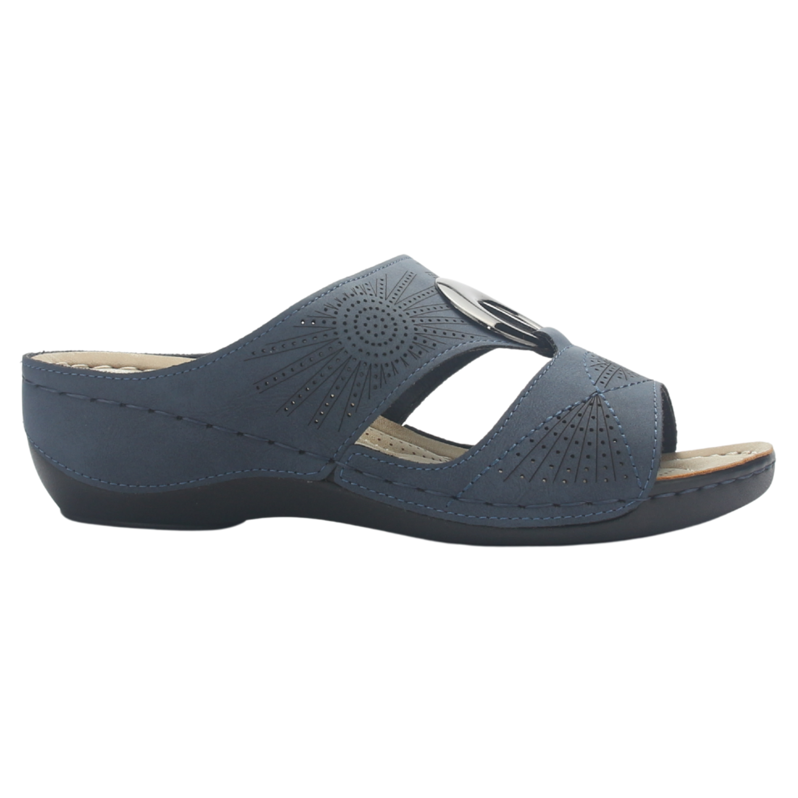 SANDALIAS MUJER CHALADA AZUL KON-5 CASUAL - 1