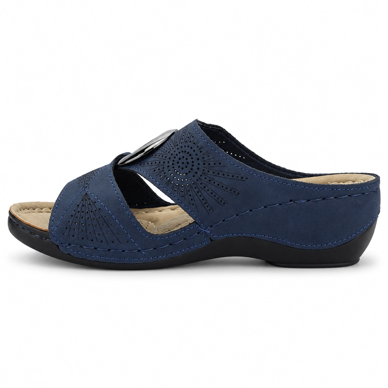 SANDALIAS MUJER CHALADA AZUL KON-5 CASUAL - 2
