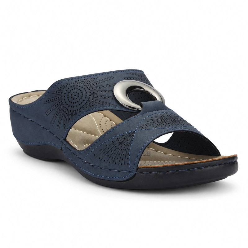 SANDALIAS MUJER CHALADA AZUL KON-5 CASUAL - 3