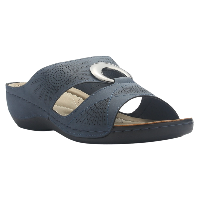 SANDALIAS MUJER CHALADA AZUL KON-5 CASUAL - 3