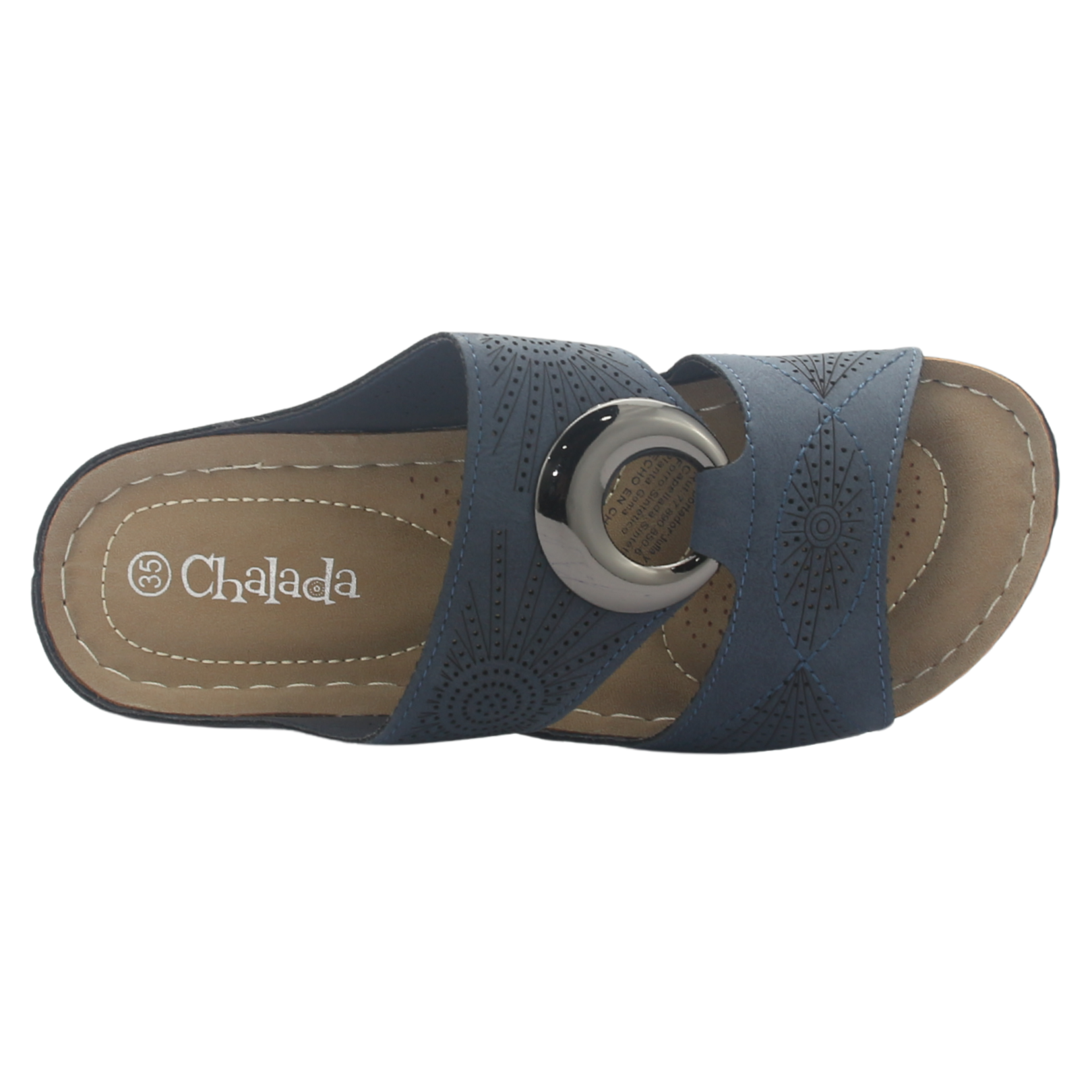 SANDALIAS MUJER CHALADA AZUL KON-5 CASUAL - 5