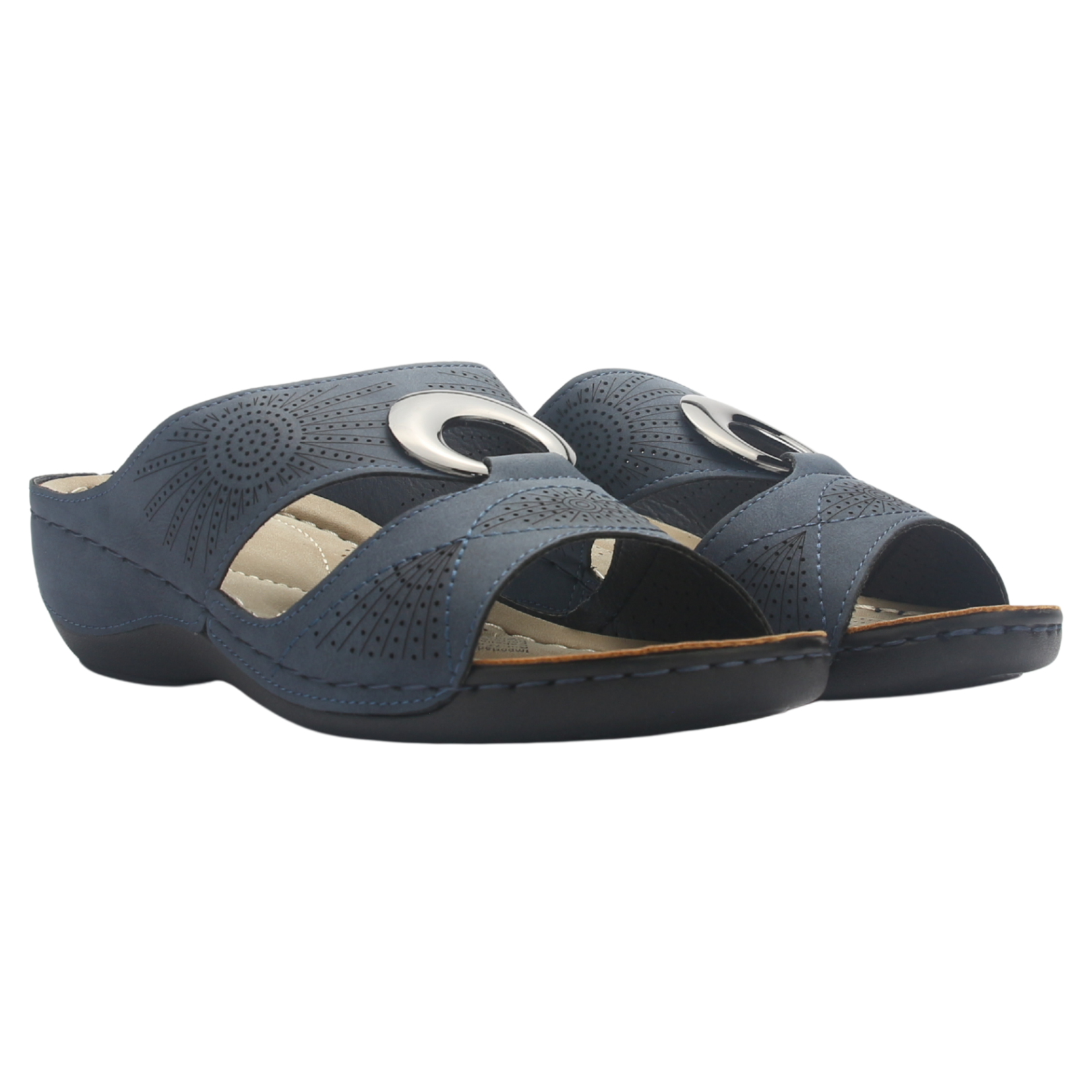 SANDALIAS MUJER CHALADA AZUL KON-5 CASUAL - 8