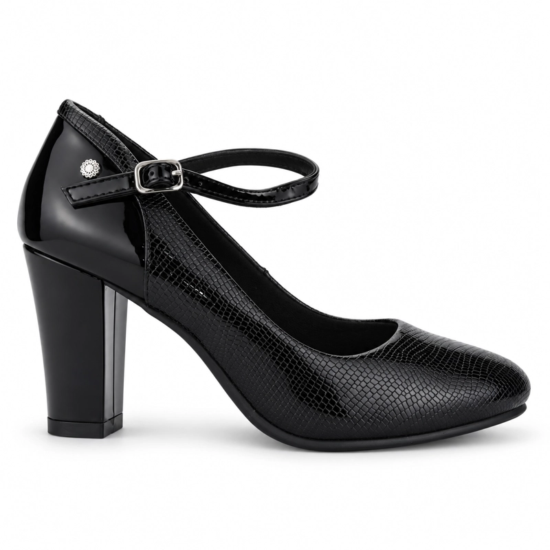 ZAPATO NEGRO MUJER CASUAL CHALADA COBNA - 1