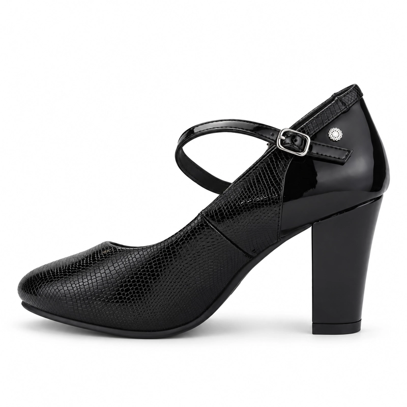 ZAPATO NEGRO MUJER CASUAL CHALADA COBNA - 2