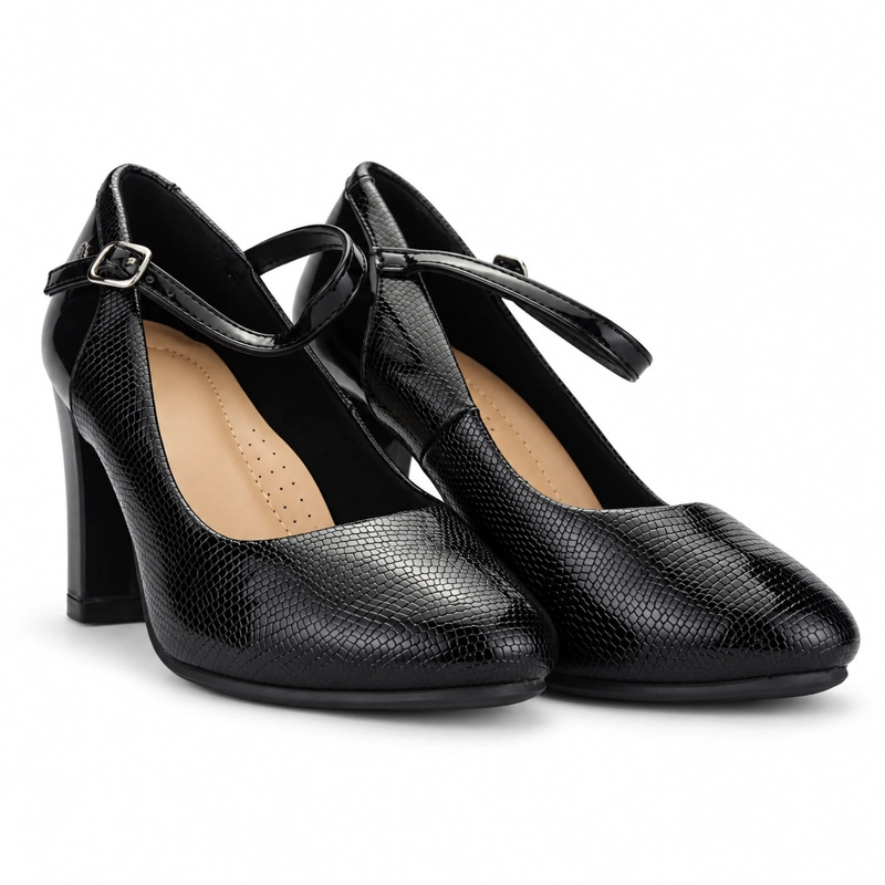 ZAPATO NEGRO MUJER CASUAL CHALADA COBNA - 5