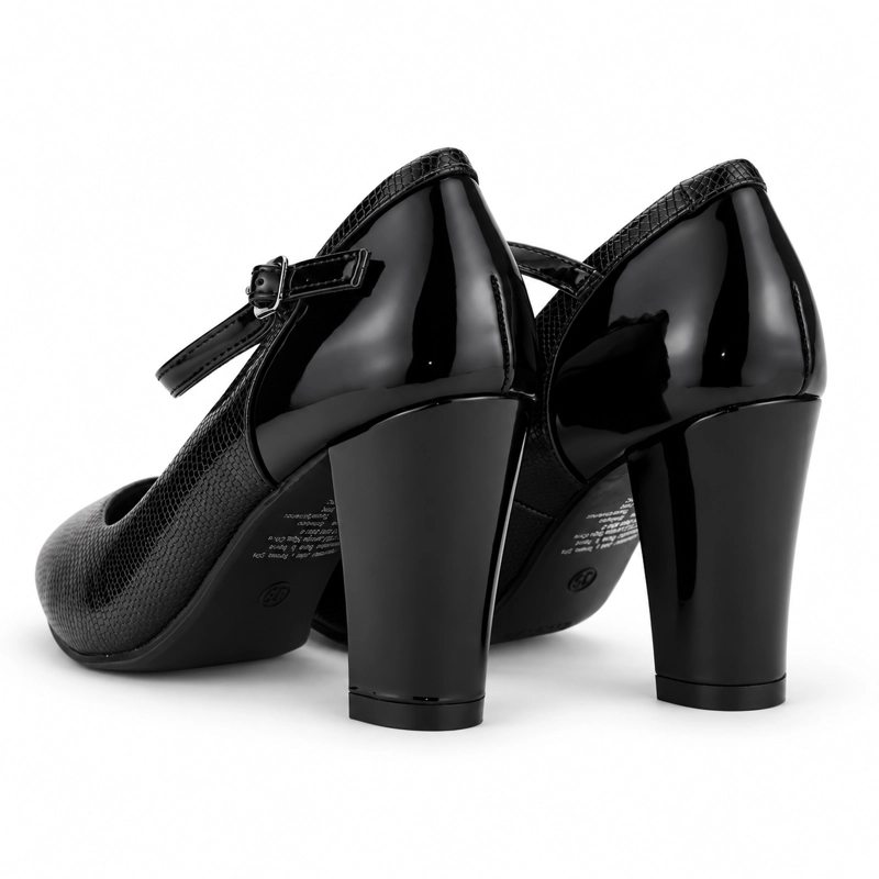 ZAPATO NEGRO MUJER CASUAL CHALADA COBNA - 6