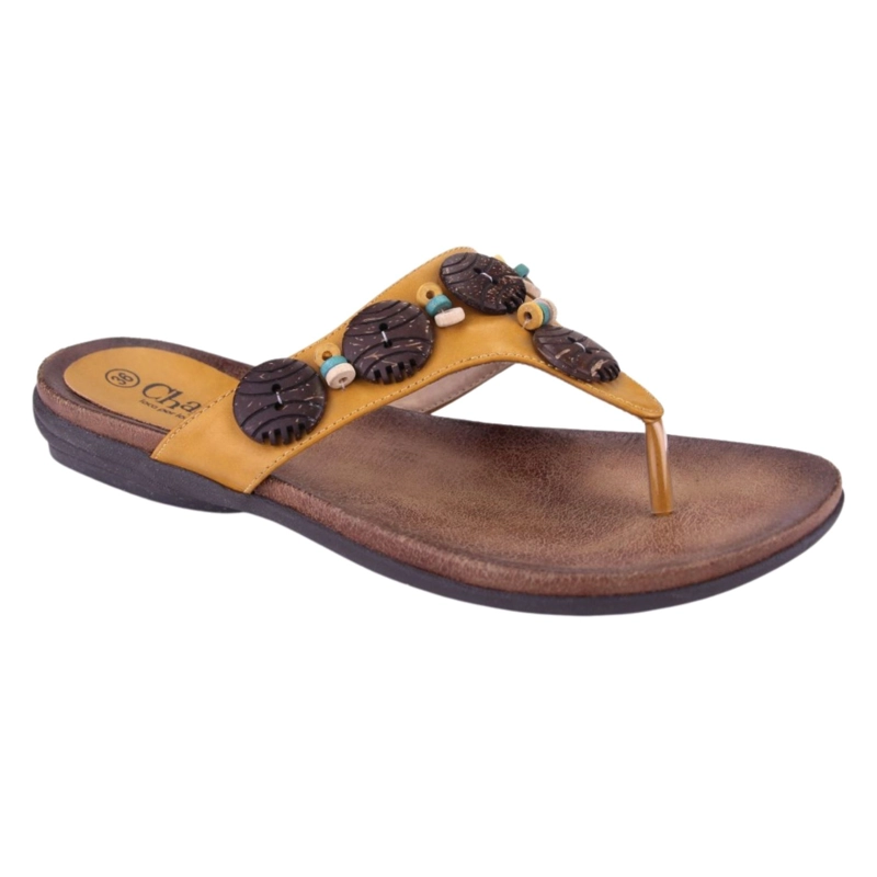 SANDALIAS MUJER CHALADA AMARILLO ANATOMIC54 MODA - 1