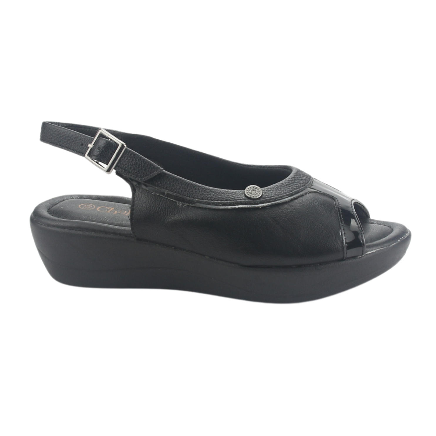 SANDALIA CHALADA MUJER NICOLO-1 NEGRO MODA - 1